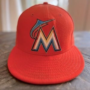 Miami Marlins Flat Bill Baseball Hat